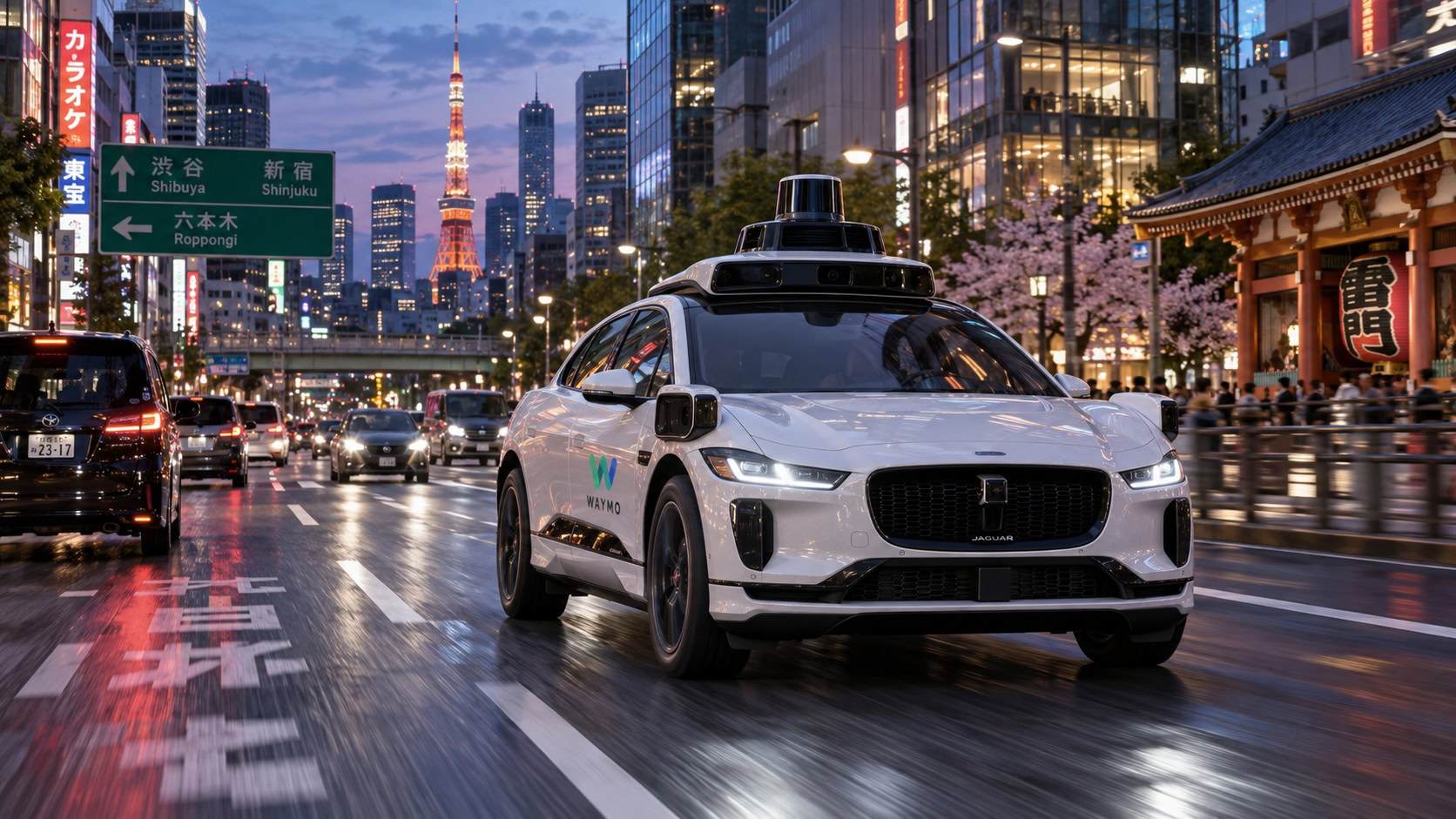Роботакси Waymo в Токио