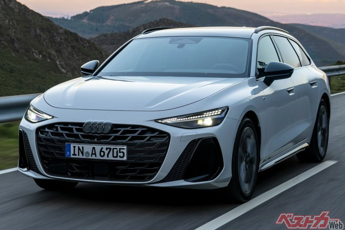 Audi A6 на скоростной трассе